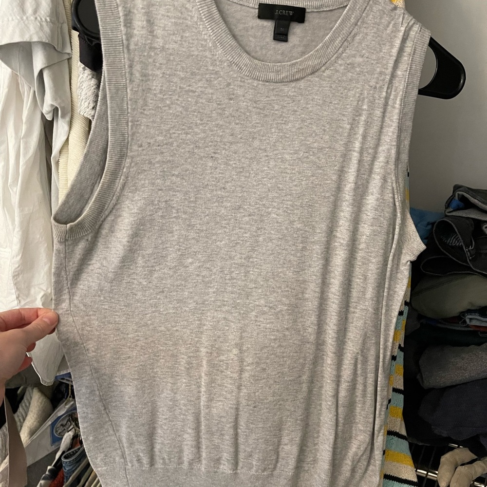 Jcrew sleeveless sweater blouse